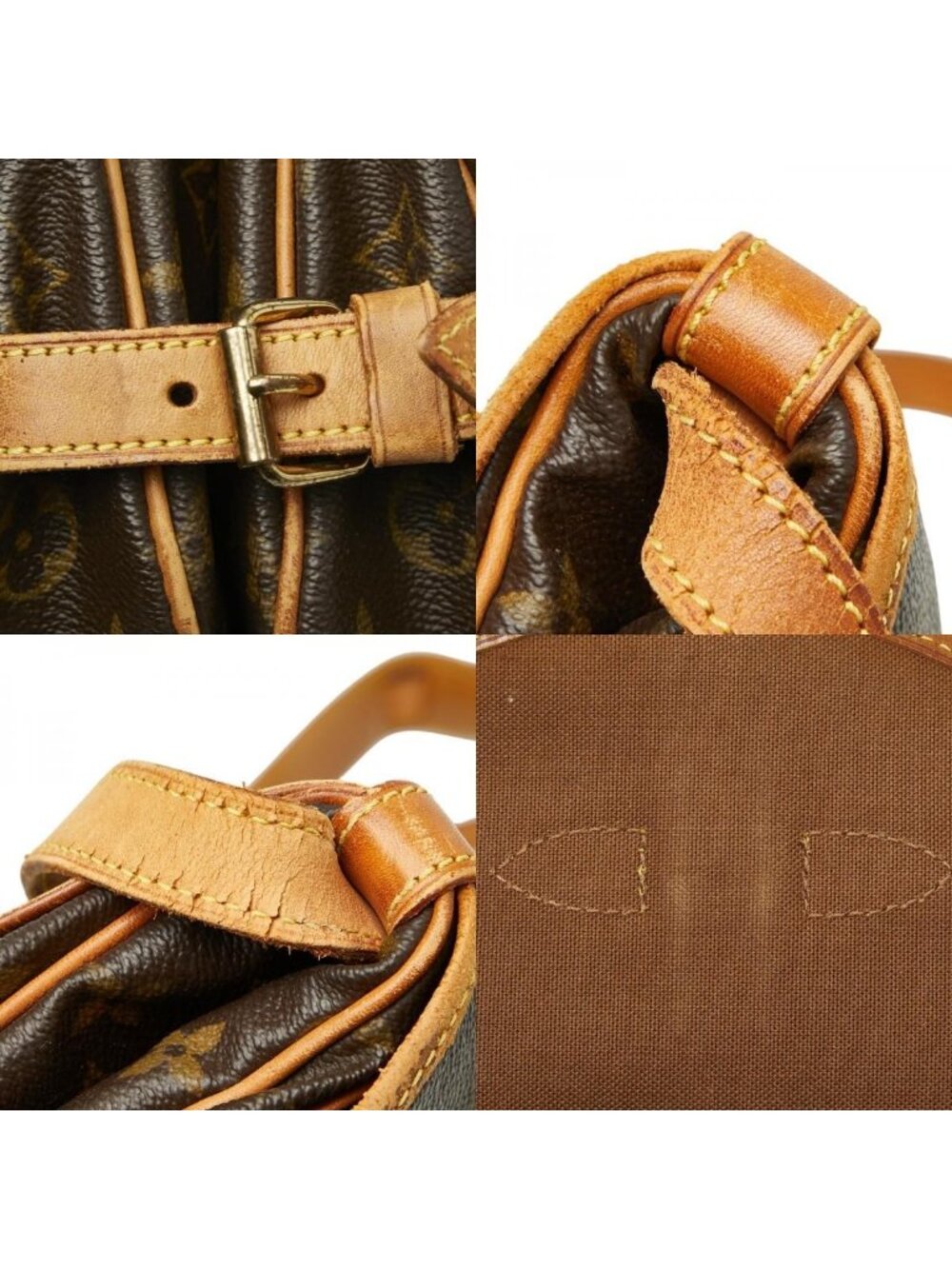 Louis Vuitton Monogram Saumur 30 Crossbody Shoulder Bag Brown Leather 1 - Picture 9 of 10